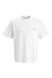 Jack and Jones boys JORMONTAUK PHOTO BACK TEE SS CN JNR bright white