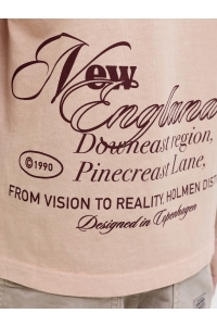 Jack and Jones boys JORMAINE WASHED BACK TEE SS CN JNR peach melba