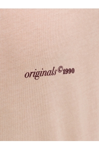Jack and Jones boys JORMAINE WASHED BACK TEE SS CN JNR peach melba