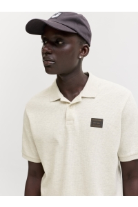 Jack and Jones JJDAYTONA POLO SS SN antique white/melange