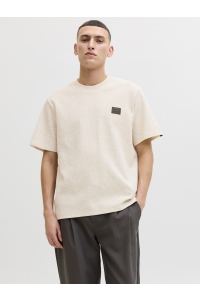 Jack and Jones JJDAYTONA TEE SS CREW NECK SN antique white/melange