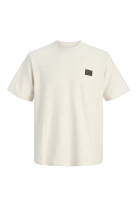 Jack and Jones JJDAYTONA TEE SS CREW NECK SN antique white/melange
