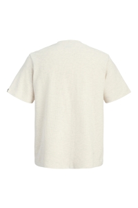 Jack and Jones JJDAYTONA TEE SS CREW NECK SN antique white/melange