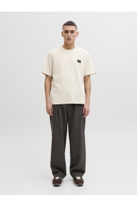 Jack and Jones JJDAYTONA TEE SS CREW NECK SN antique white/melange