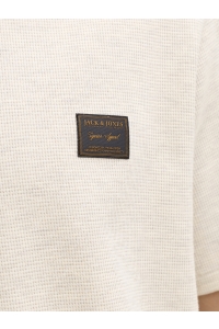 Jack and Jones JJDAYTONA TEE SS CREW NECK SN antique white/melange