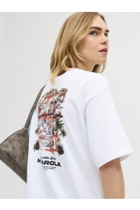 Jack and Jones JXMILLOW LOOSE SS TEE JRS SP226 bright white/manarola