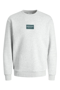 Jack and Jones JJFRANK SWEAT CREW NECK white melange