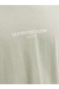 Jack and Jones JORHYERES BACK ELEMENT TEE SS CREW seagrass