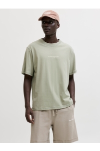 Jack and Jones JORHYERES BACK ELEMENT TEE SS CREW seagrass
