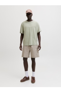 Jack and Jones JORHYERES BACK ELEMENT TEE SS CREW seagrass