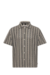 Jack and Jones JORCOTEDAZUR BELLAGIO CROCHETSHIRT : black