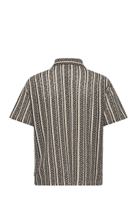 Jack and Jones JORCOTEDAZUR BELLAGIO CROCHETSHIRT : black