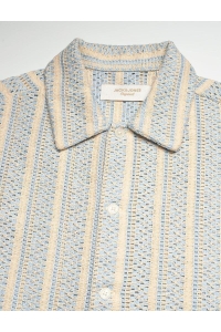 Jack and Jones JORCOTEDAZUR BELLAGIO CROCHETSHIRT : cashmere blue