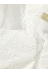 Jack and Jones JXNOVA BRODERIE CROPPED LS SHIRT WV: blanc de blanc