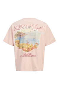 Jack and Jones JORSANREMO BACK TEE SS CREW NECK SN peach melba