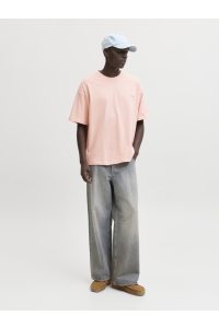 Jack and Jones JORSANREMO BACK TEE SS CREW NECK SN peach melba