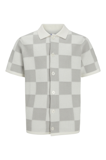 Jack and Jones boys JCOSOLANA KNIT CHECKERBOARD POLO S :