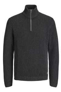 JJEDOVER KNIT HALF ZIP black