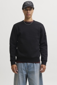 Jack and Jones JJCLEVELAND SWEAT CREW NECK LN black