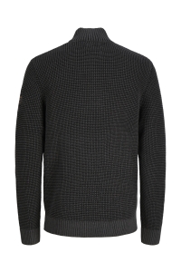 Jack and Jones JJELIAS KNIT HIGH NECK black/asphalt