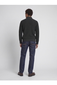 Jack and Jones JJELIAS KNIT HIGH NECK black/asphalt