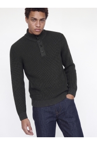 Jack and Jones JJELIAS KNIT HIGH NECK black/asphalt