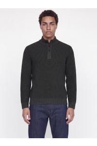 Jack and Jones JJELIAS KNIT HIGH NECK black/asphalt