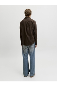 JJEFIELD MELANGE SHIRT LS SN mulch