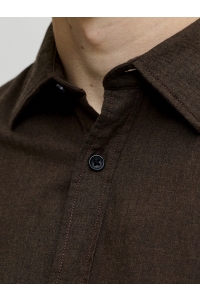 JJEFIELD MELANGE SHIRT LS SN mulch
