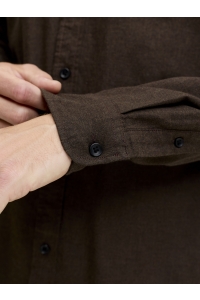 JJEFIELD MELANGE SHIRT LS SN mulch