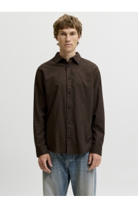 JJEFIELD MELANGE SHIRT LS SN mulch