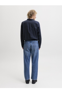 JJEFIELD MELANGE SHIRT LS SN navy blazer