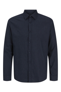 JJEFIELD MELANGE SHIRT LS SN navy blazer