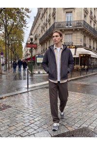 JJEPETER JACKET dark grey melange/melange