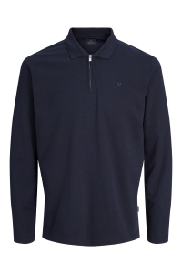 Jack and Jones JPRBLAETHAN LS ZIP POLO night sky