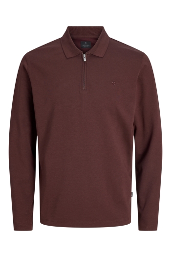 Jack and Jones  JPRBLAETHAN LS ZIP POLO