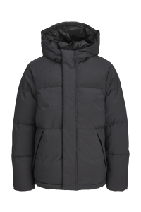 Jack and Jones boys JJESOHO PUFFER HOOD AW26 SN JNR black