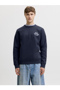 JJEDOVER GRAPHIC SWEAT CREW SN navy blazer
