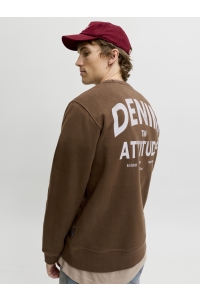 JJEDOVER GRAPHIC SWEAT CREW SN cocoa