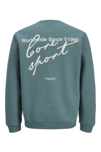 Jack and Jones JCODUST SCRIPT SWEAT CREW NECK north atlantic
