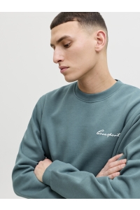 Jack and Jones JCODUST SCRIPT SWEAT CREW NECK north atlantic