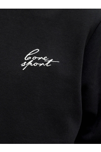 Jack and Jones JCODUST SCRIPT SWEAT CREW NECK black