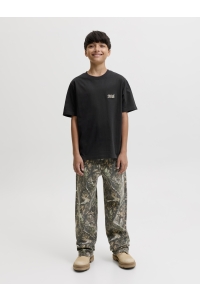 Jack and Jones boys JJECOLTON TEE SS CREW NECK SN JNR black