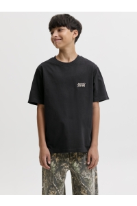 Jack and Jones boys JJECOLTON TEE SS CREW NECK SN JNR black