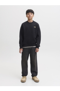 Jack and Jones boys JJECOLTON SWEAT CREW NECK SN JNR black