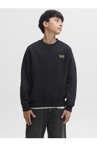 Jack and Jones boys JJECOLTON SWEAT CREW NECK SN JNR black