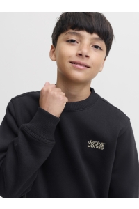 Jack and Jones boys JJECOLTON SWEAT CREW NECK SN JNR black