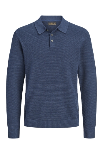 Jack and Jones  JPRBLURILEY KNIT POLO LS