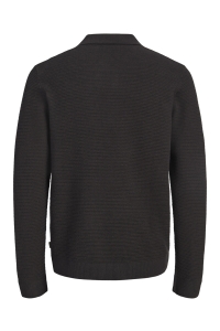 Jack and Jones JPRBLURILEY KNIT POLO LS ganache/twist
