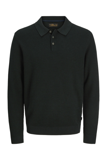 Jack and Jones  JPRBLURILEY KNIT POLO LS